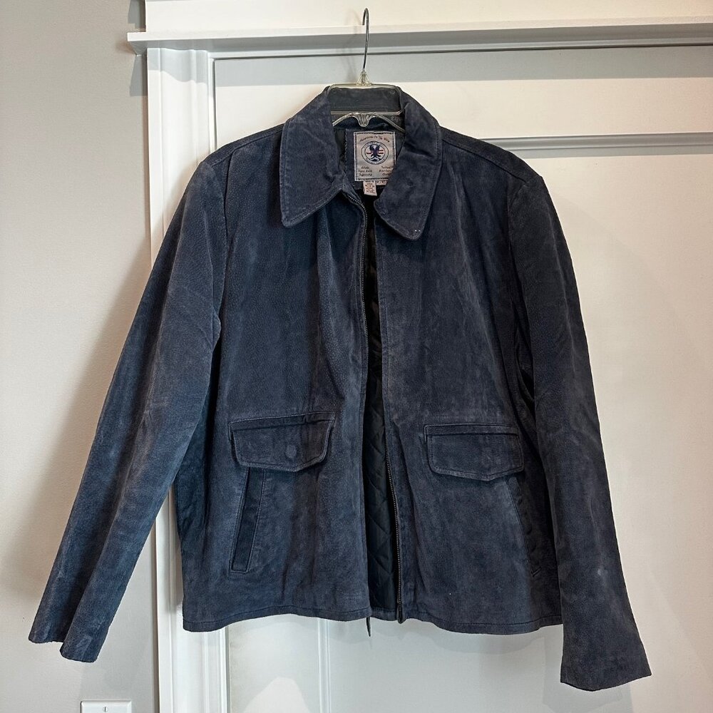Blue Suede Jacket Size XL